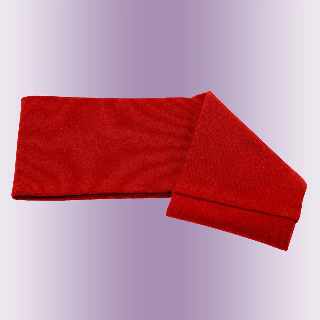 Men's Headbands Cotton Jersey 3" Wide Sports Fitness Yoga Made in the USA Red