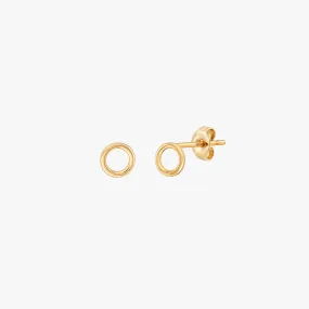 Mini Circle Stud Earrings