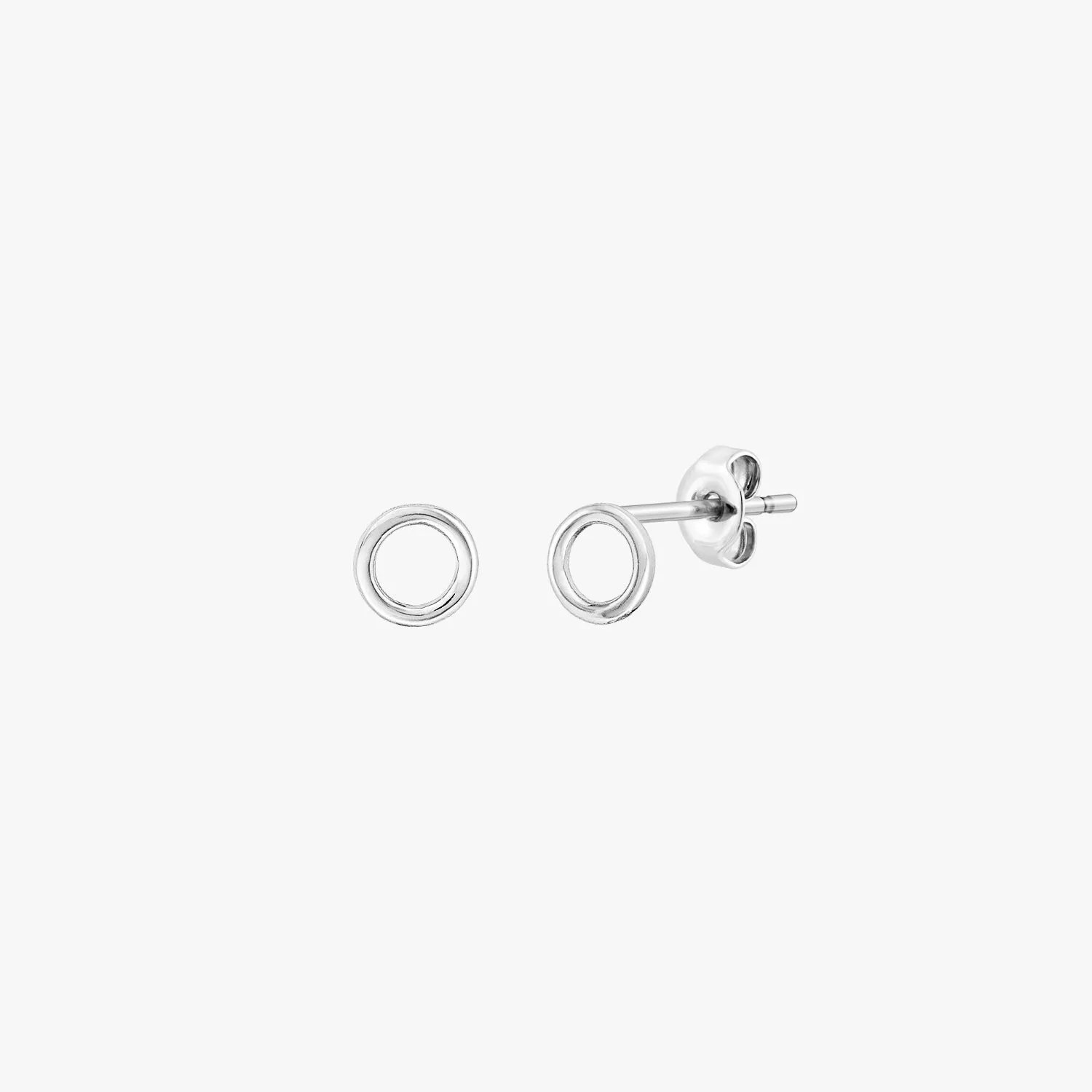 Mini Circle Stud Earrings