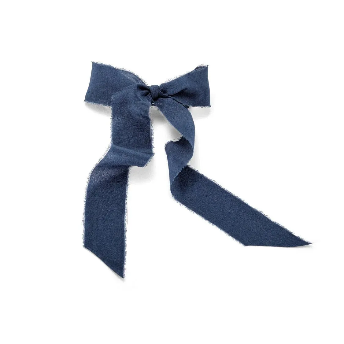 Mini Raw Edge Silk Bow