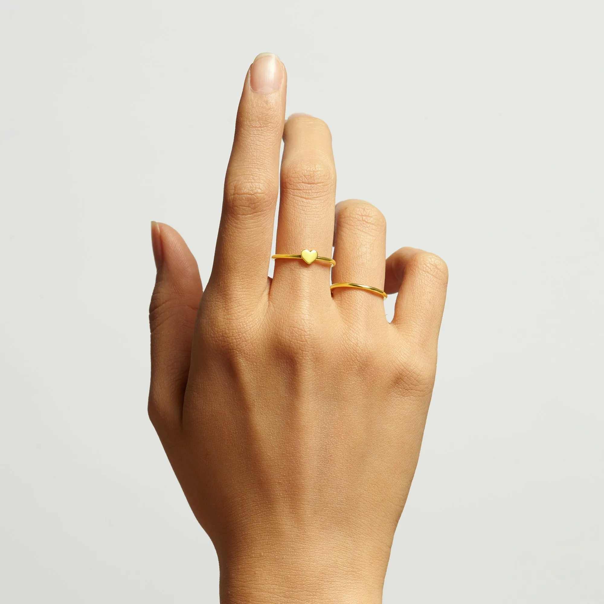 Minimalist Dainty Heart Ring