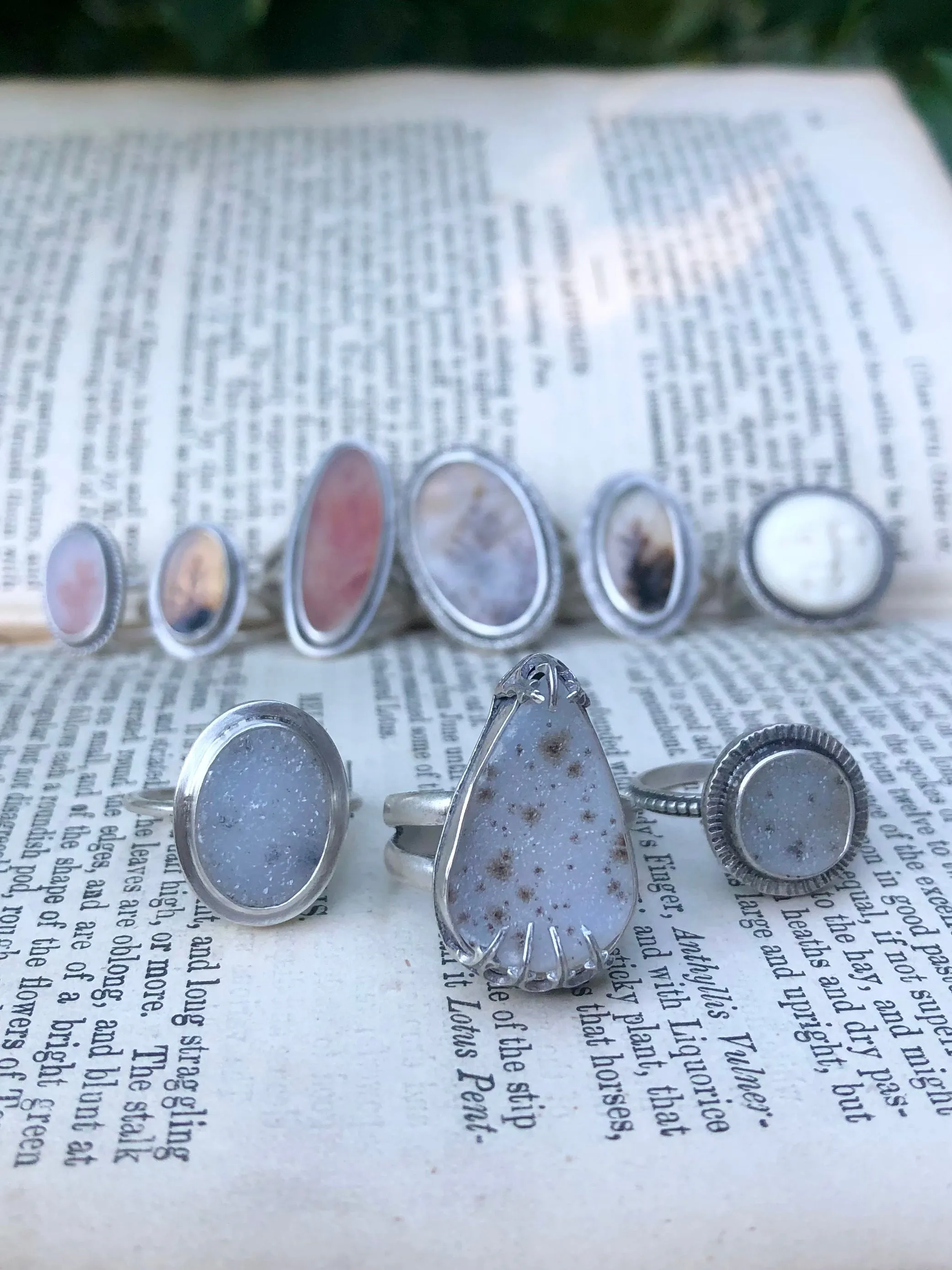 Montana Agate Druzy Oval Ring