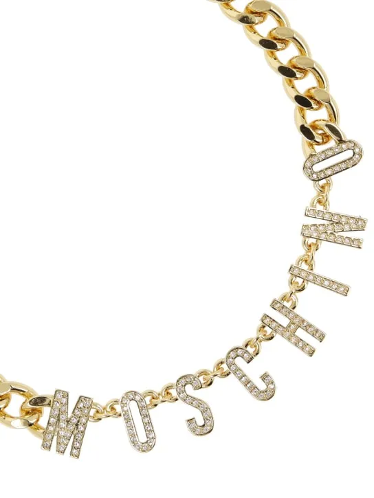 Moschino   Moschino crystal collar necklace 