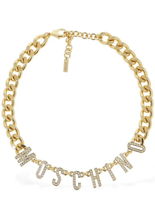 Moschino   Moschino crystal collar necklace 