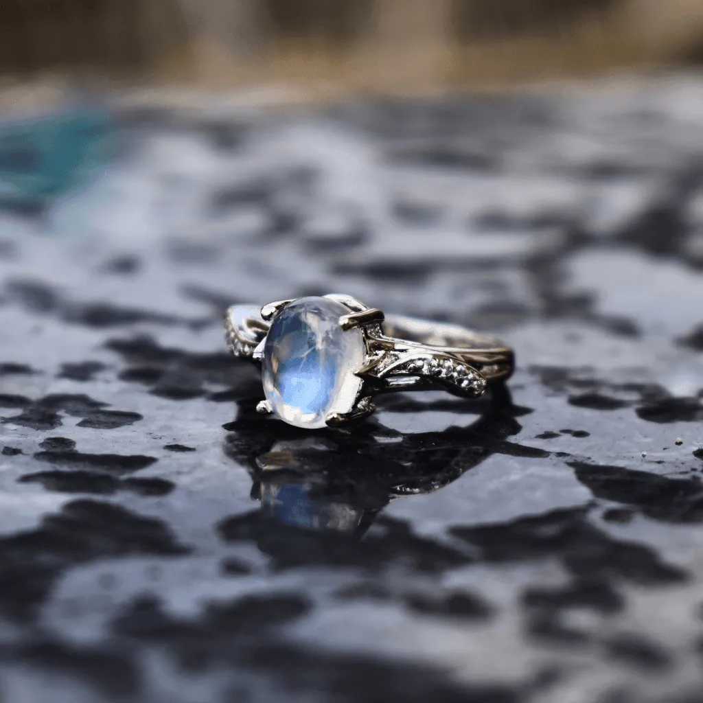 Mountain View - Moonstone Ring