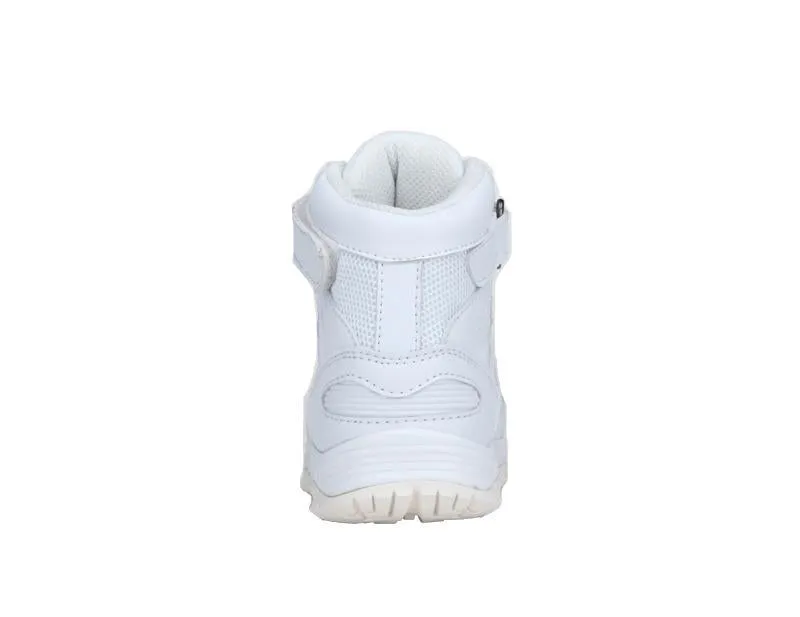 Mt. Emey 3305-3H White - Children Straight Last Athletic Boots with Elastic Laces