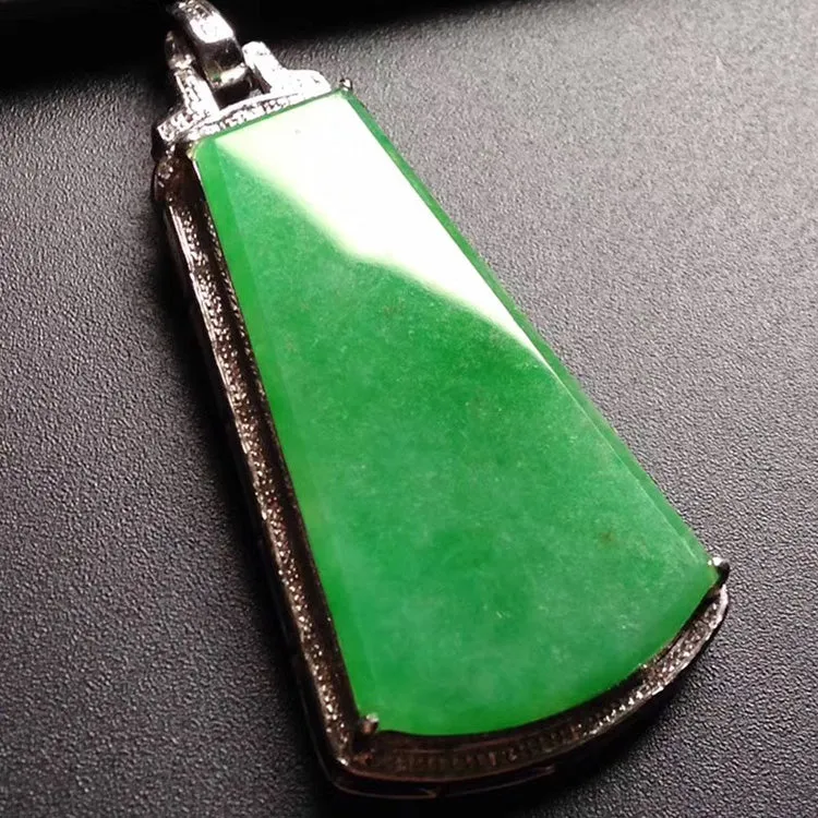 Natural Jade Pendant Jadeite Gold Pendant PT553