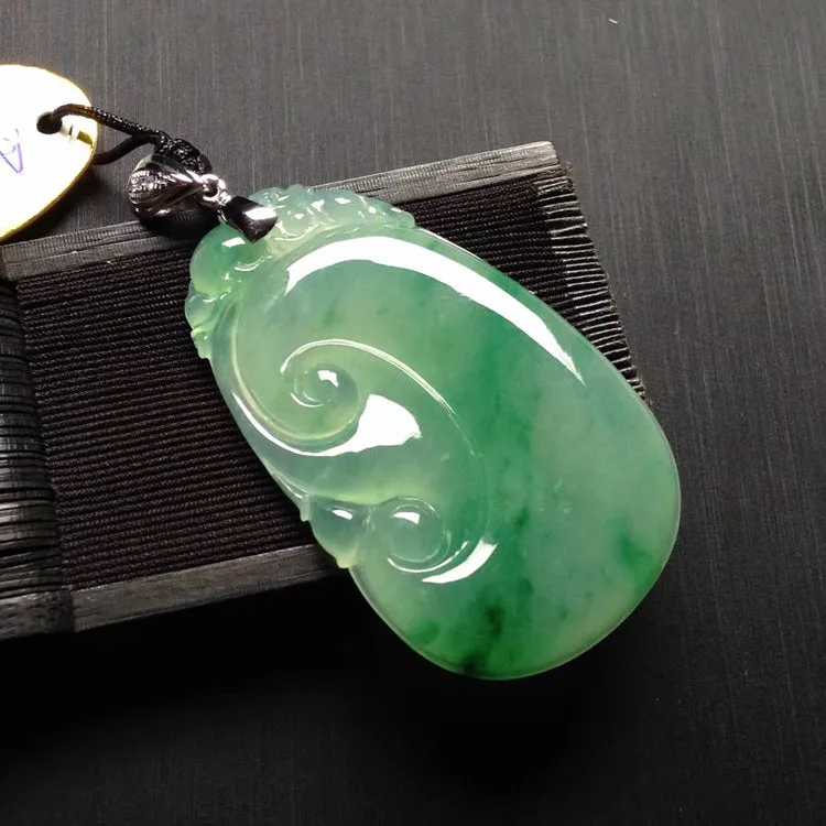 Natural Jade Pendant Jadeite Ruyi Pendant PT520