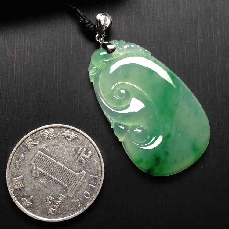 Natural Jade Pendant Jadeite Ruyi Pendant PT520