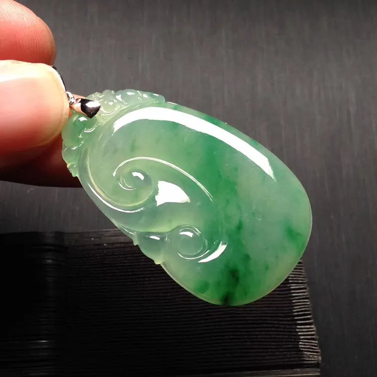 Natural Jade Pendant Jadeite Ruyi Pendant PT520