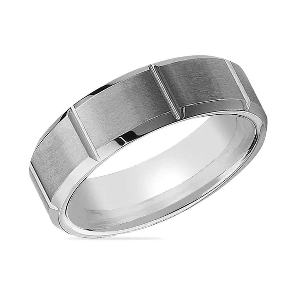 NILES | Tungsten Ring Multiple Vertical Groove