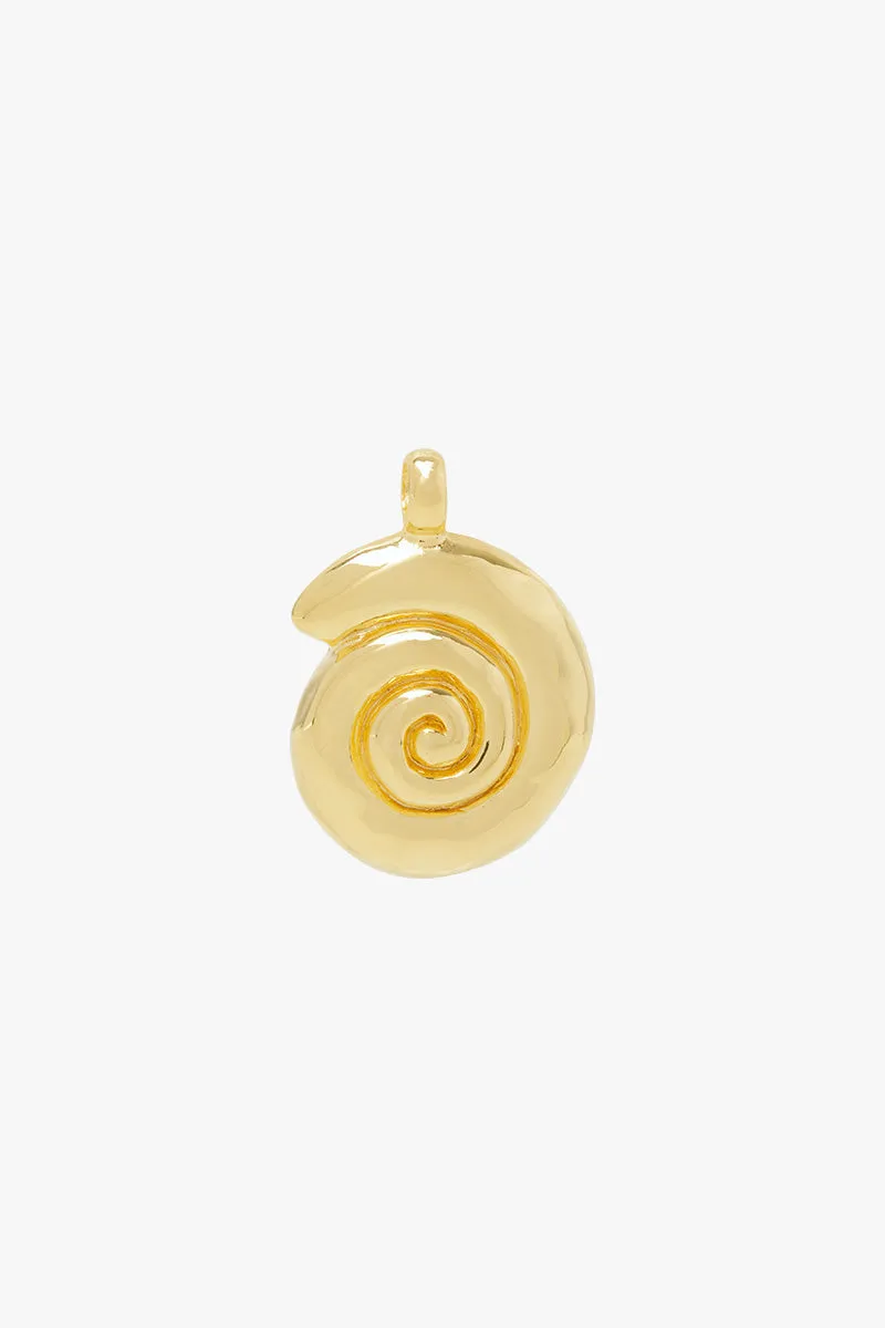 Ocean Swirl Necklace Gold Plated