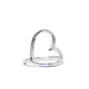 Open Heart Ring | Sterling | final sale