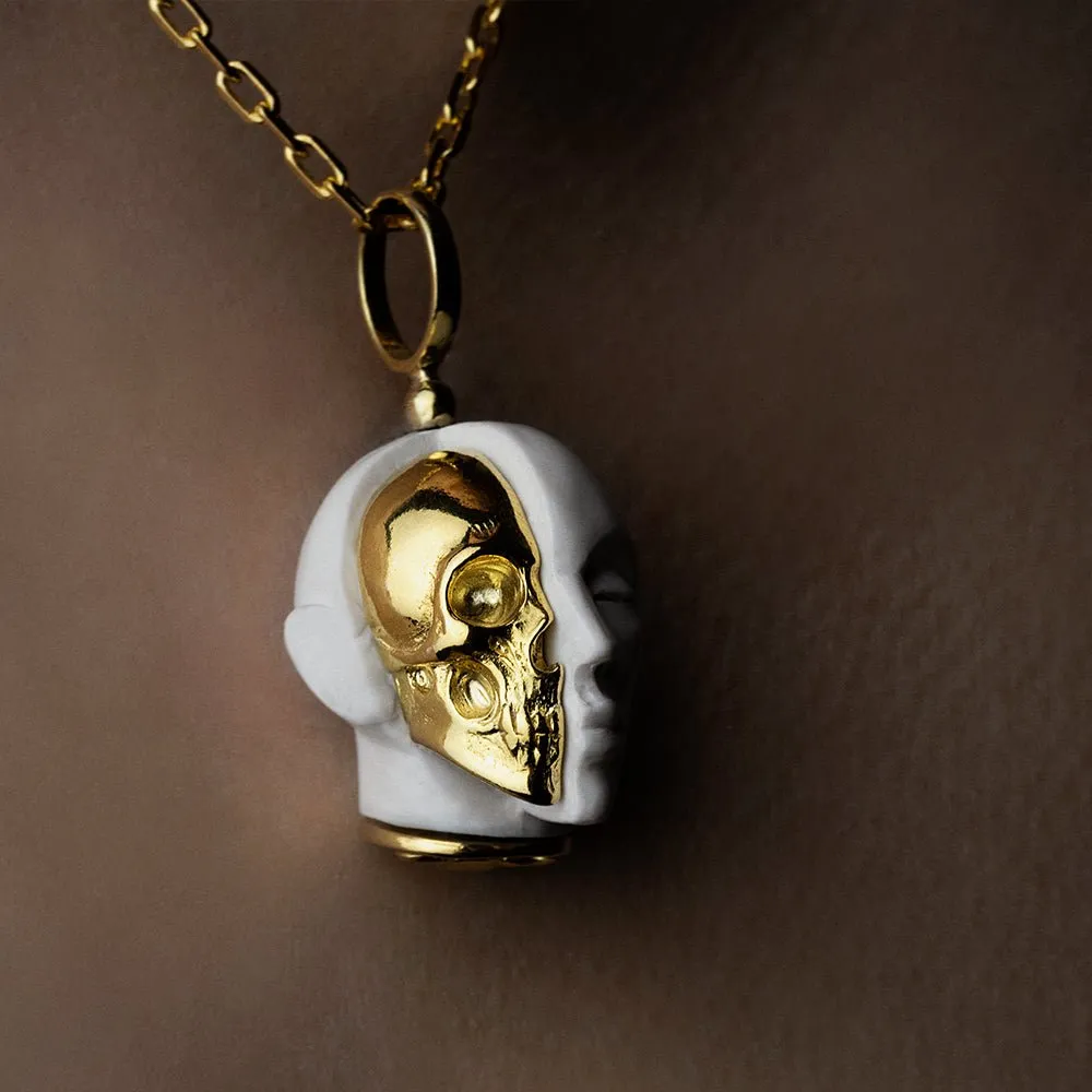 Oracle Skull pendant - white