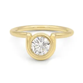 Ossa Ring • White Diamond • Yellow Gold