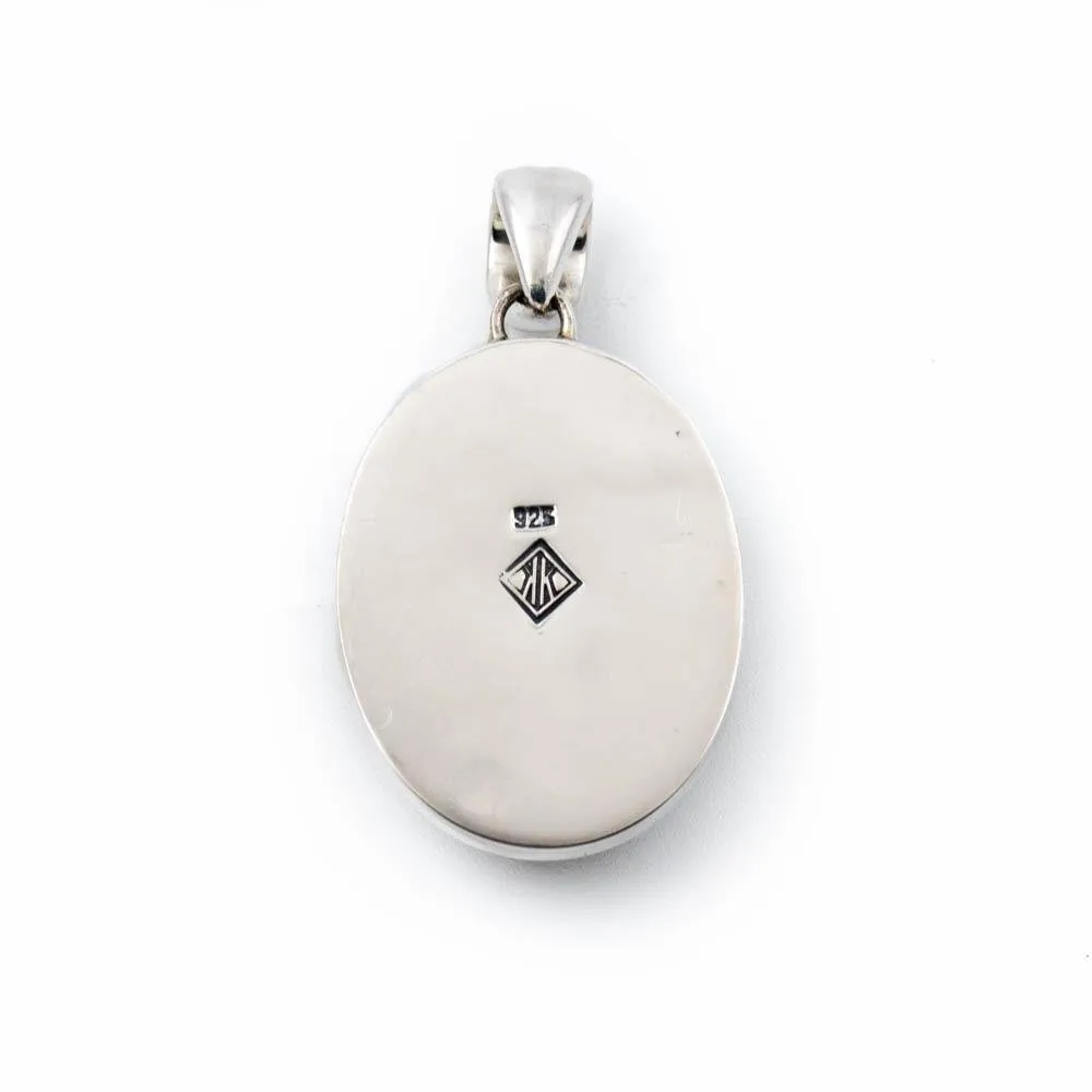 Oval Yellow Jasper Pendant