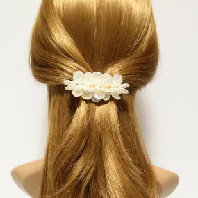 Pearl in the shell acrylic embellished french hair barrette women hair clip accessory