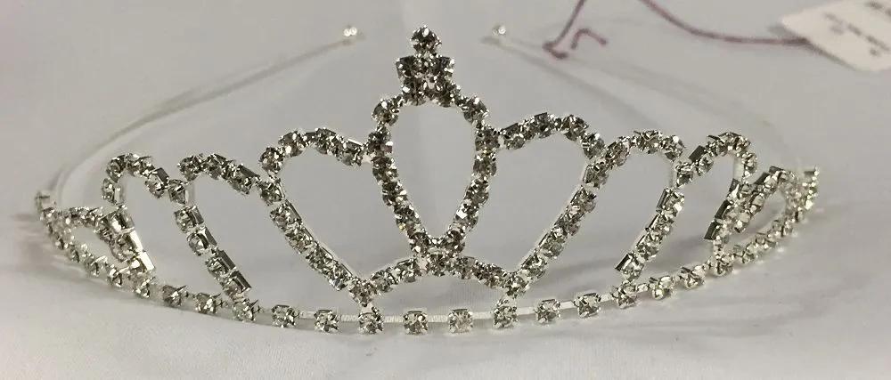 Petite Silver Rhinestone Tiara