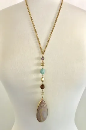 Pink Agate Necklace