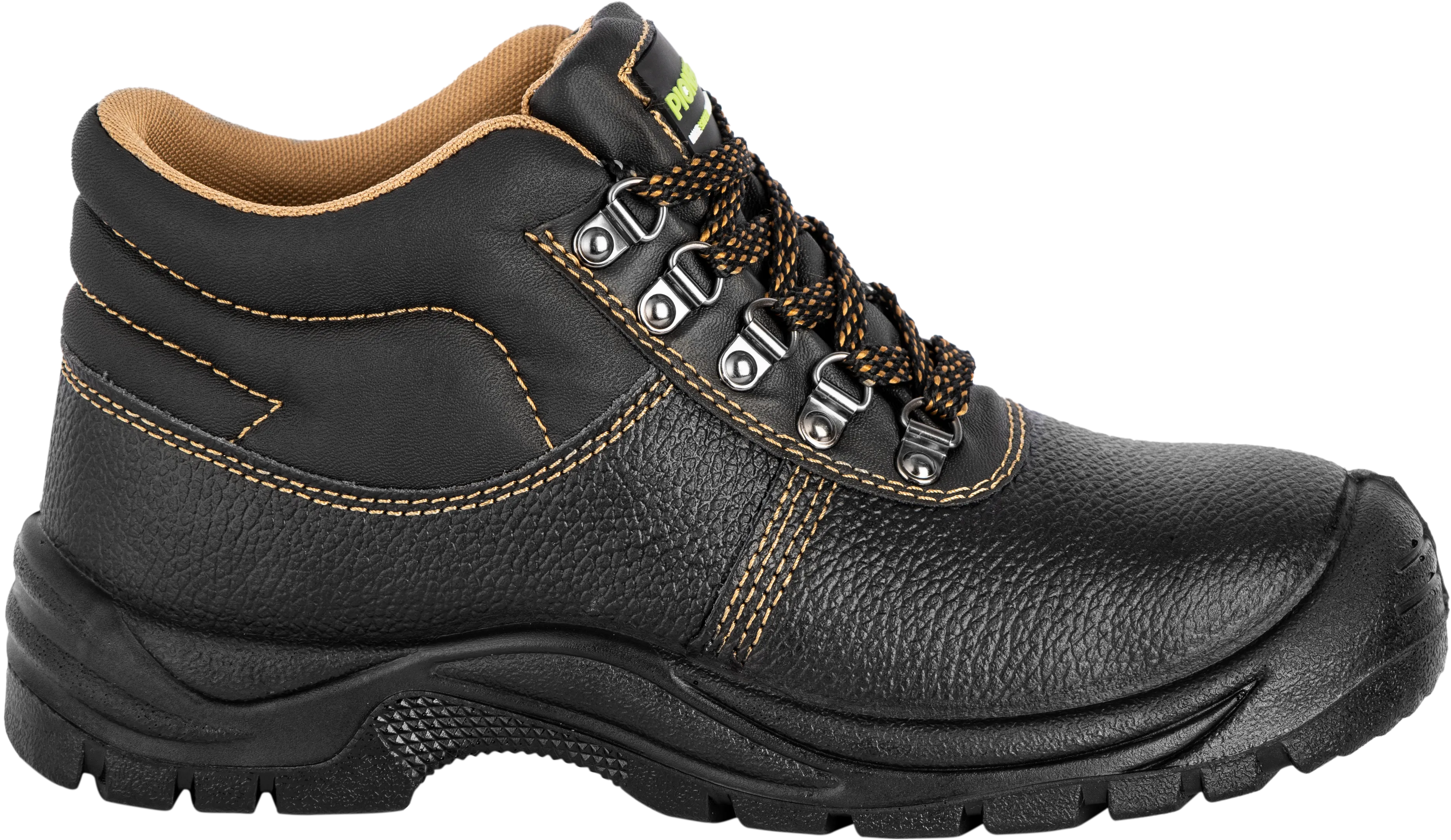 Pioneer Black 200J steel toe cap   steel midsole safety boots