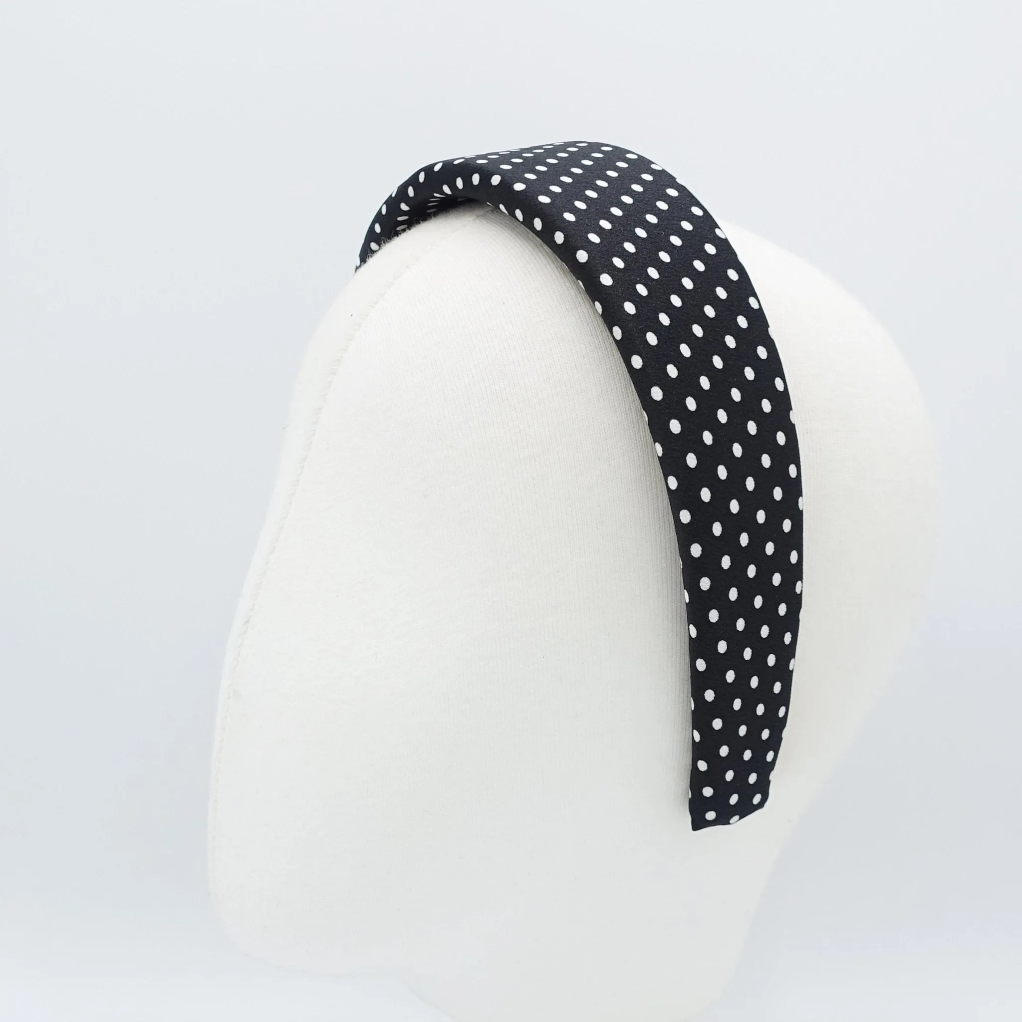 polka dot print padded headband for women