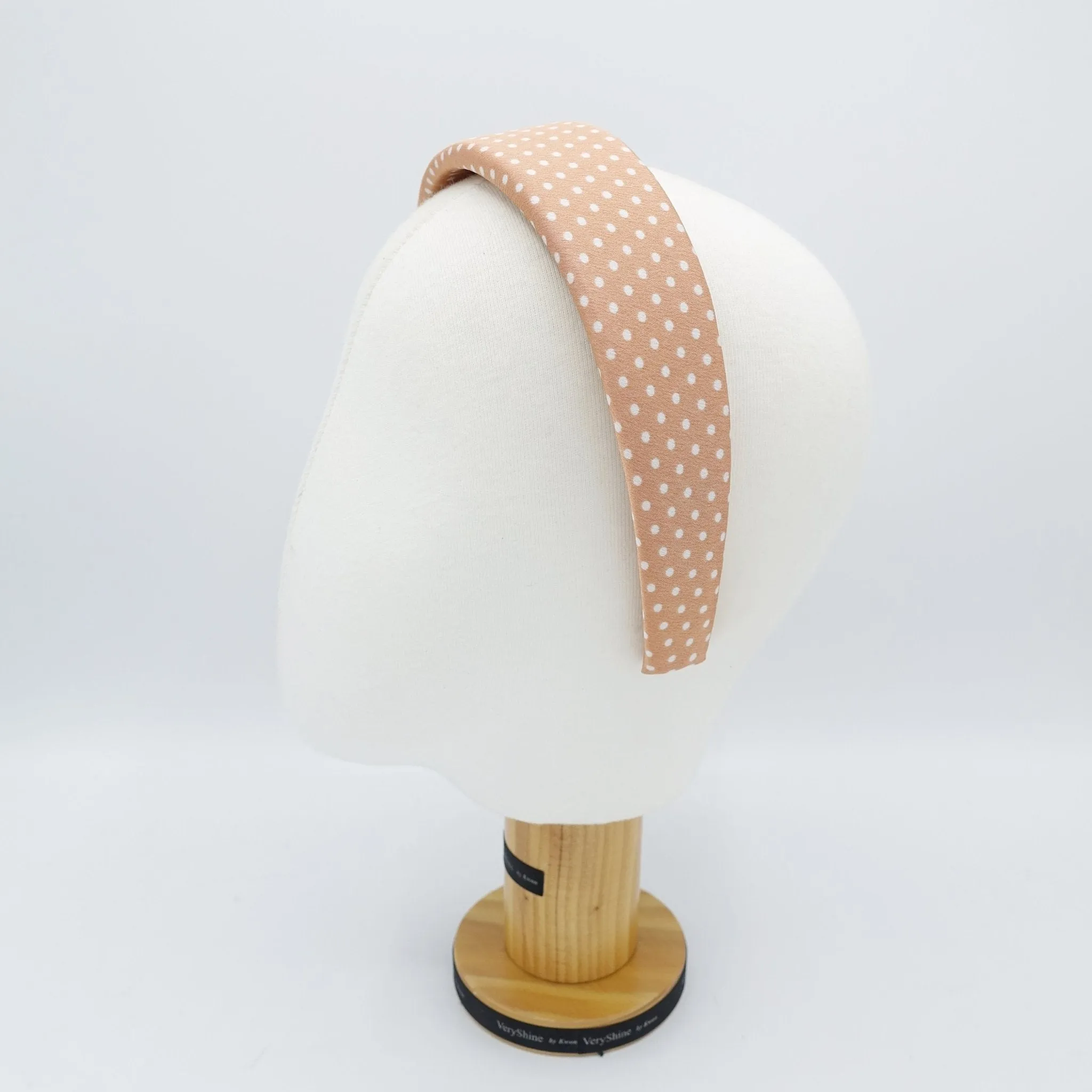 polka dot print padded headband for women