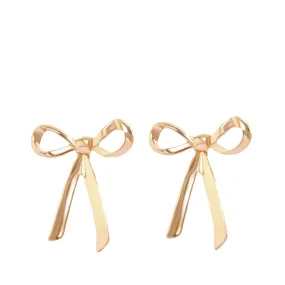 Pre Order: Bow Metal Stud Earrings