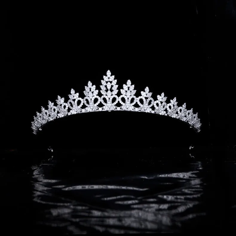 Pretty Princess Tiara for Wedding ,Crystal Tiaras for Bride TR16286