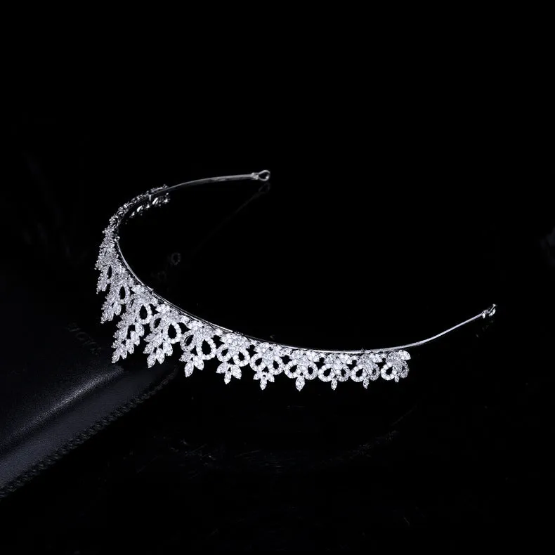 Pretty Princess Tiara for Wedding ,Crystal Tiaras for Bride TR16286