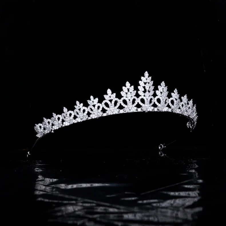 Pretty Princess Tiara for Wedding ,Crystal Tiaras for Bride TR16286