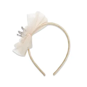 Princess Heart Crown Headband - BEIGE