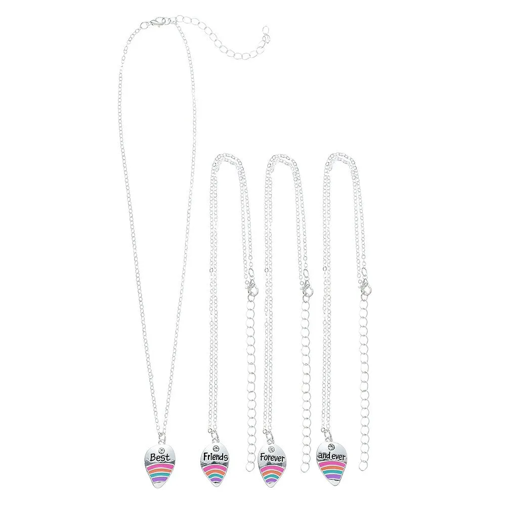 Rainbow Spear BFF Necklaces 4 in 1