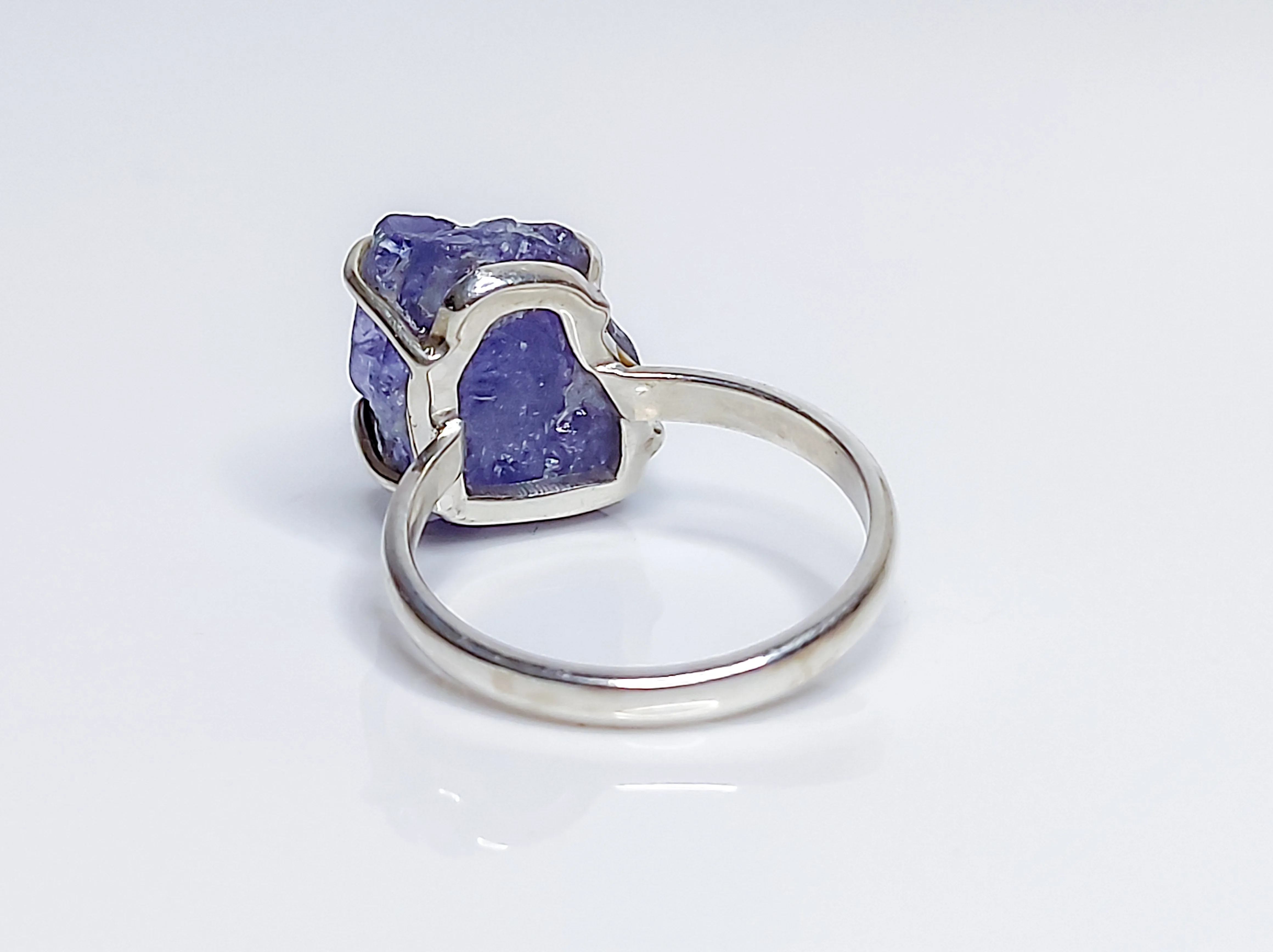 Raw Tanzanite Birthstone Ring