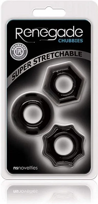 Renegade ''Chubbies'' Rings -Blk