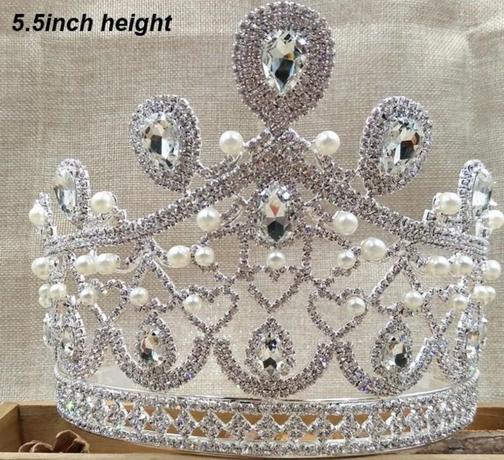 Rhinestone Crystal tiara wedding crown bridal 4 piece jewelry set