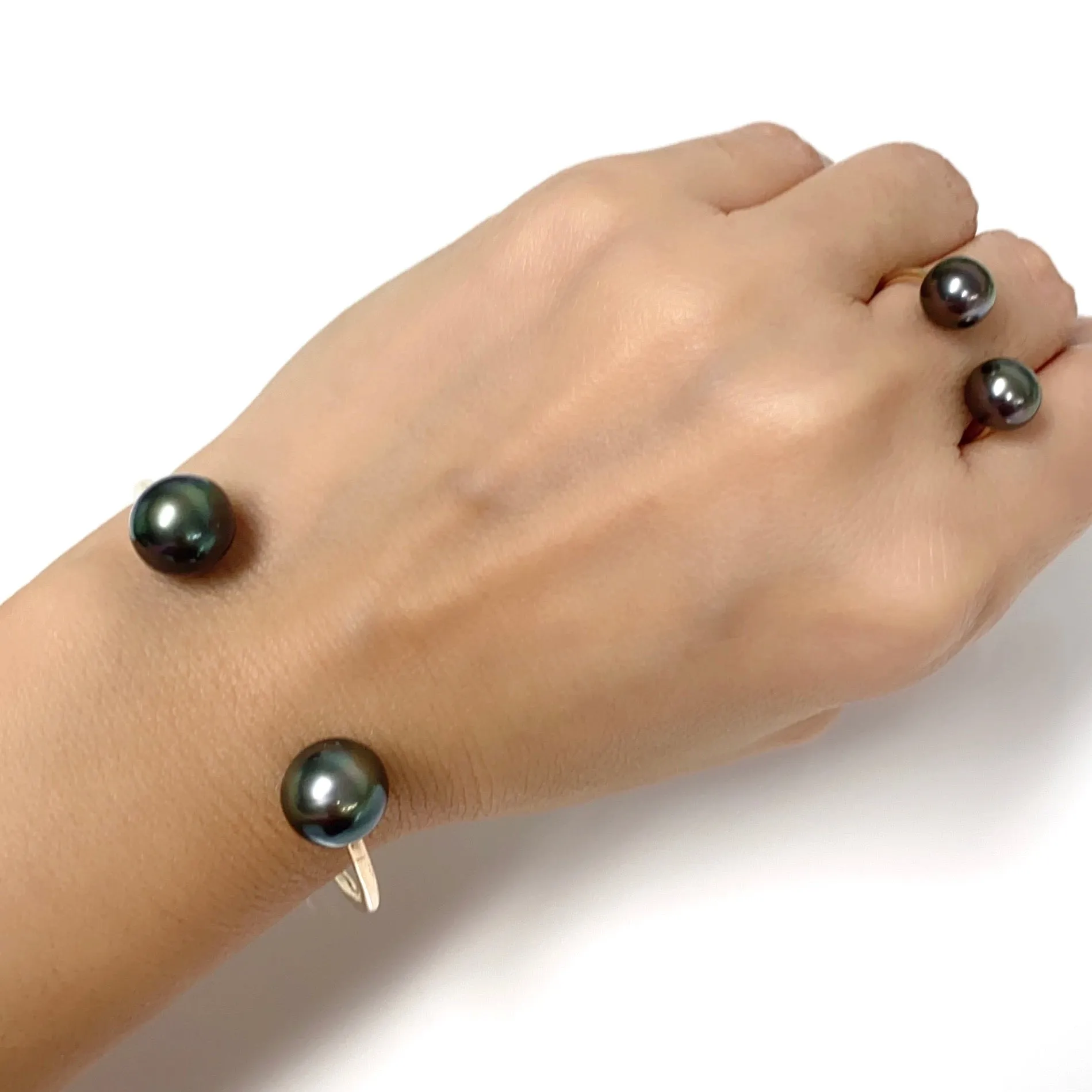 Ring ADORA - Tahitian pearls (R208)