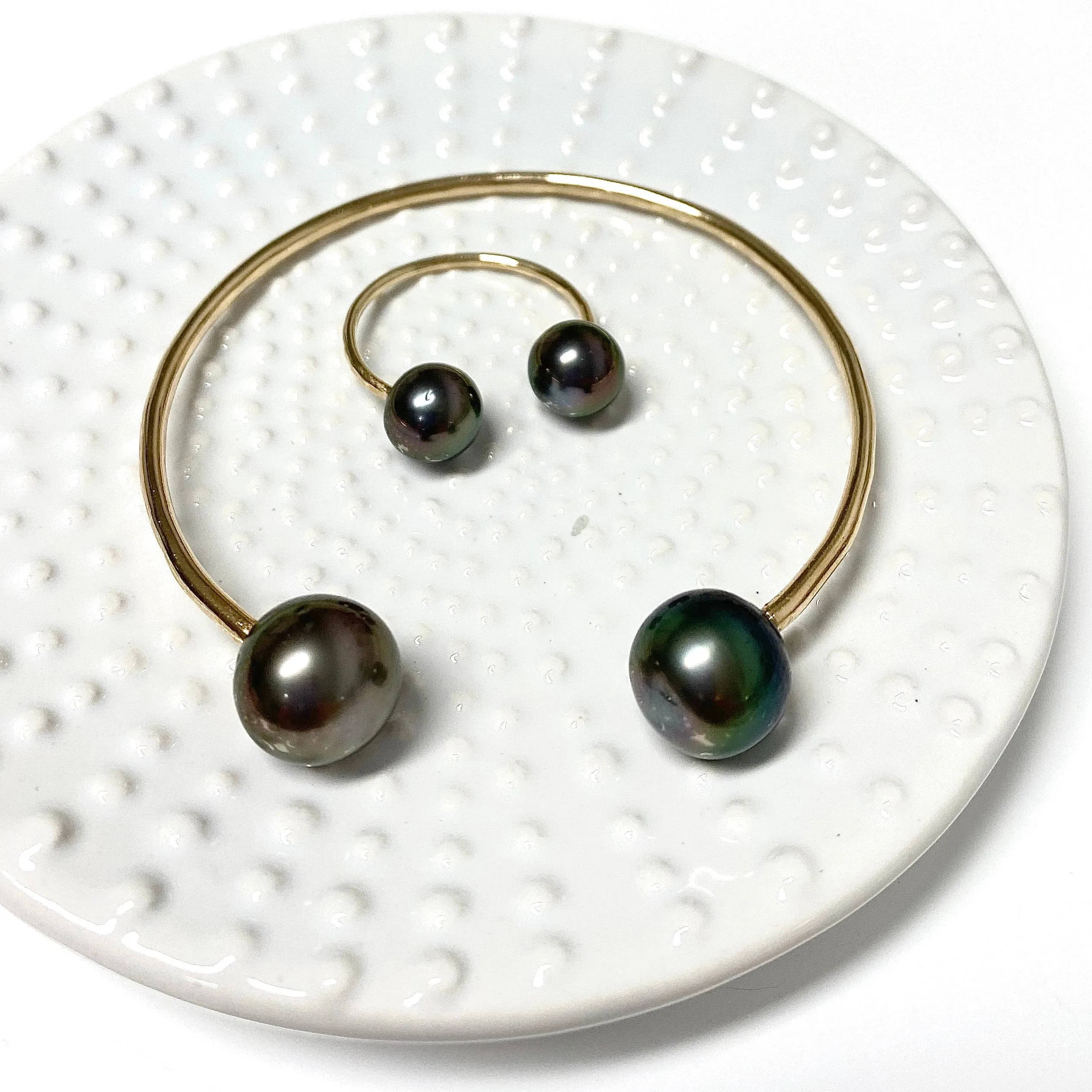 Ring ADORA - Tahitian pearls (R208)