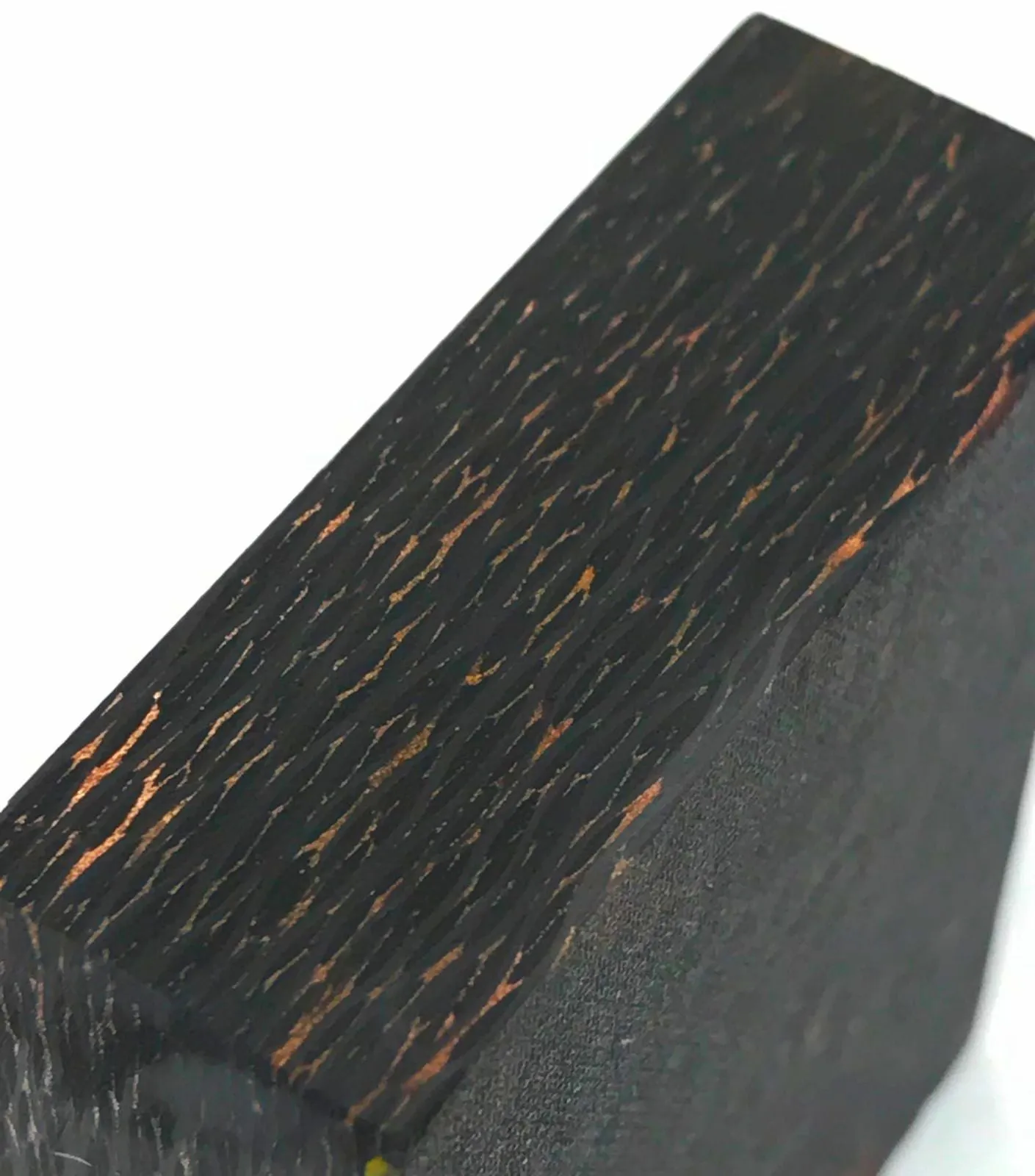 Ring Blank- COPPER Infused Carbon Fiber- 1/2" Thick- CarbonWaves