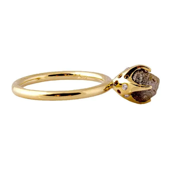 Rough Rock diamond ring