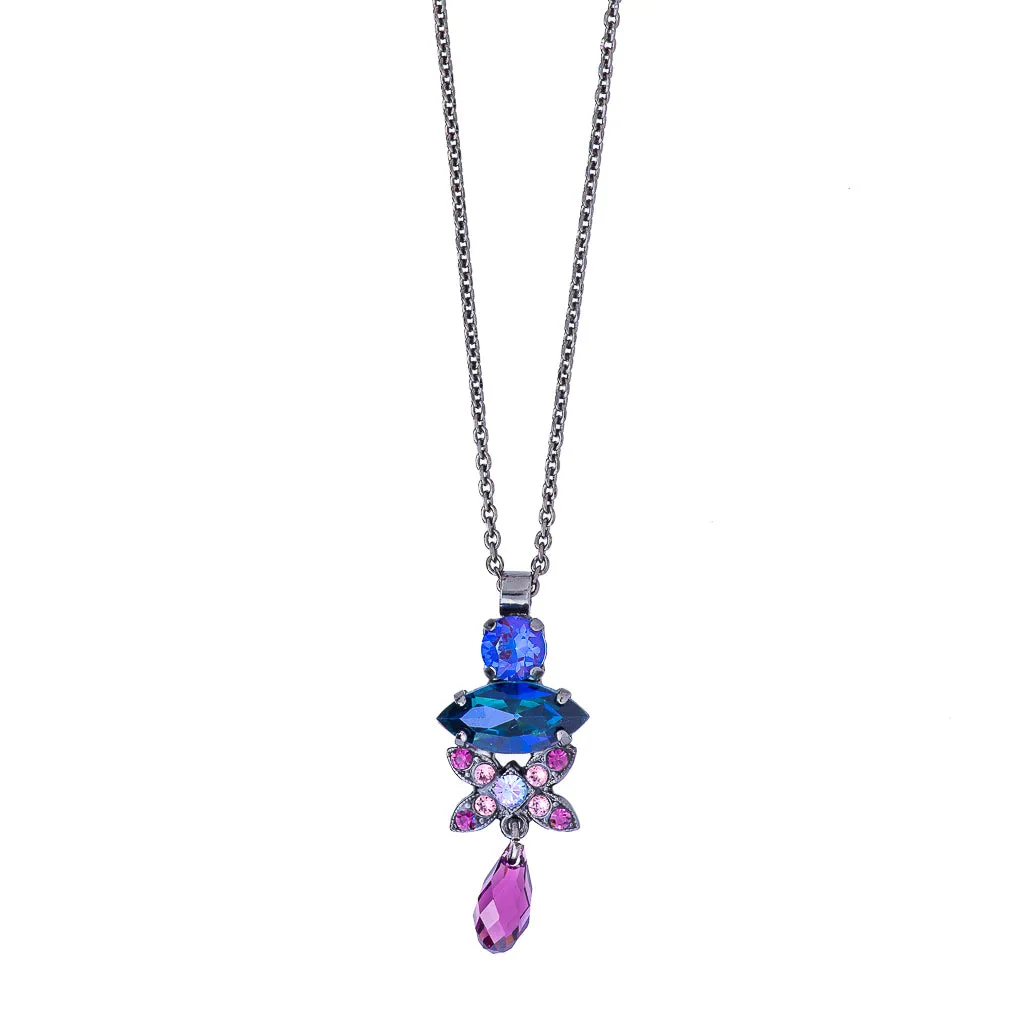 Round Marquise X Pendant in "Wildberry" *Preorder*