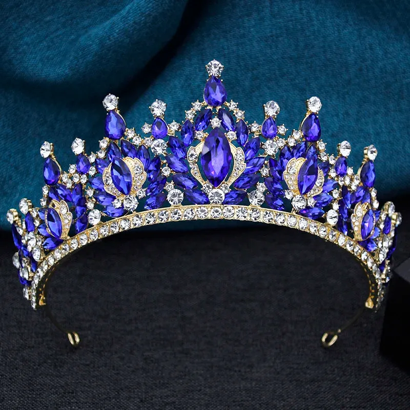 Royal Princess Queen Tiara Crowns Party Pageant Birthday Jewelry Head Accessories