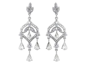 Sabina Crystal Chandelier Earrings