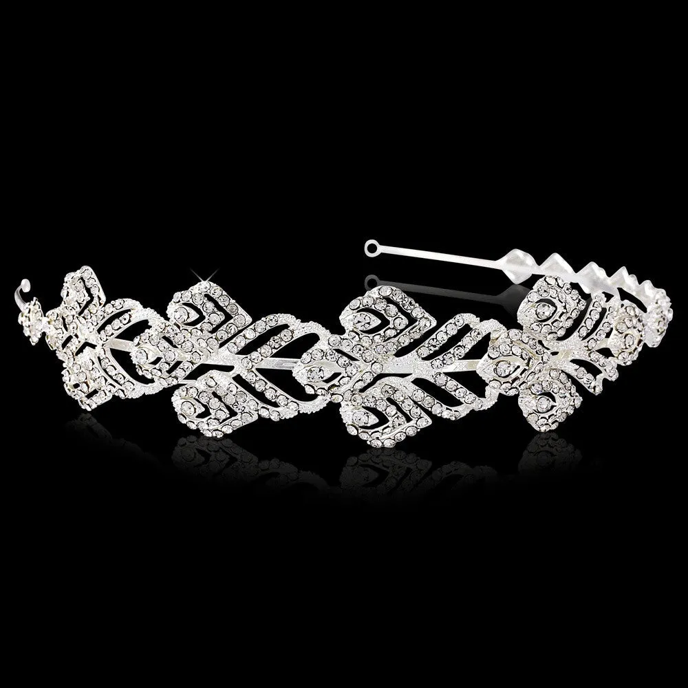 SassB Marion Crystal Hair Band Tiara