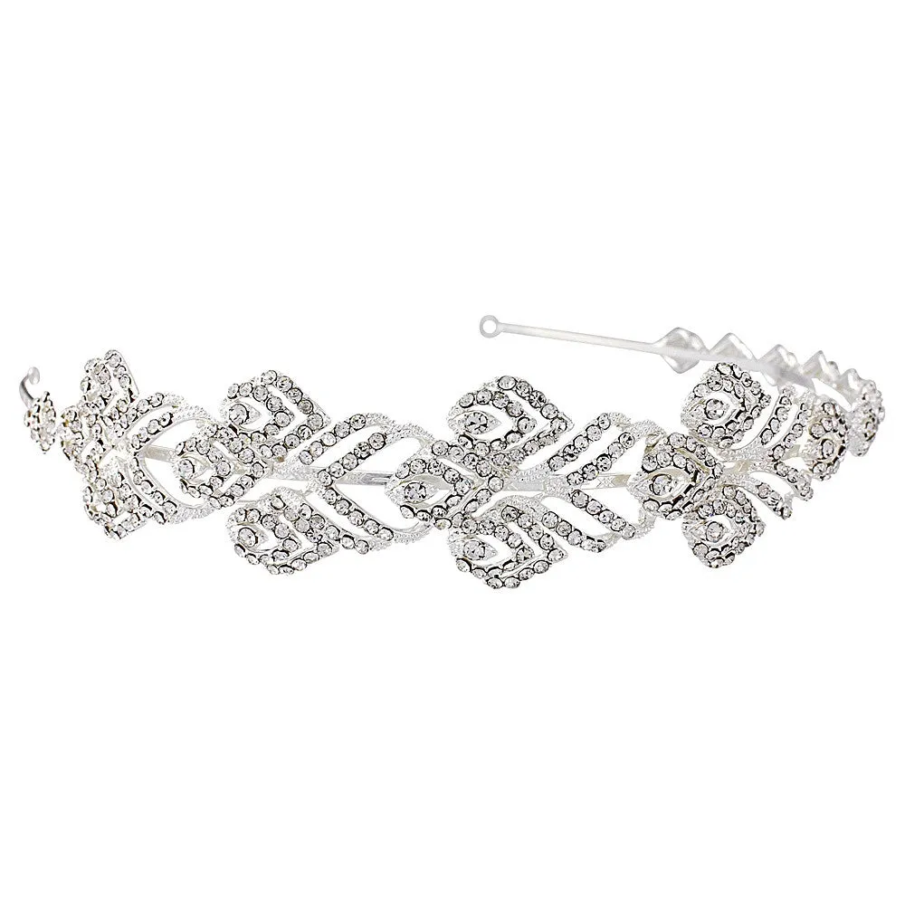 SassB Marion Crystal Hair Band Tiara