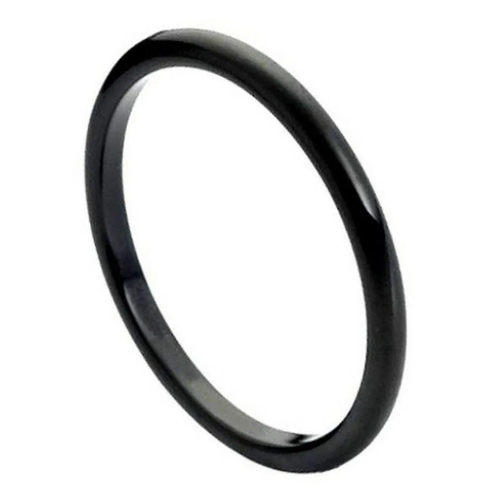 Scratch Free Tungsten Carbide Skinny Bands - 2mm