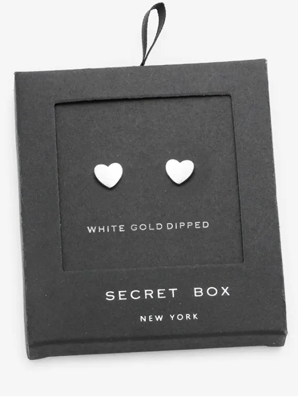 Secret Box Heart Stud Earring