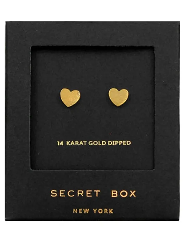 Secret Box Heart Stud Earring