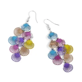 Shell Chandelier Earrings: Multi