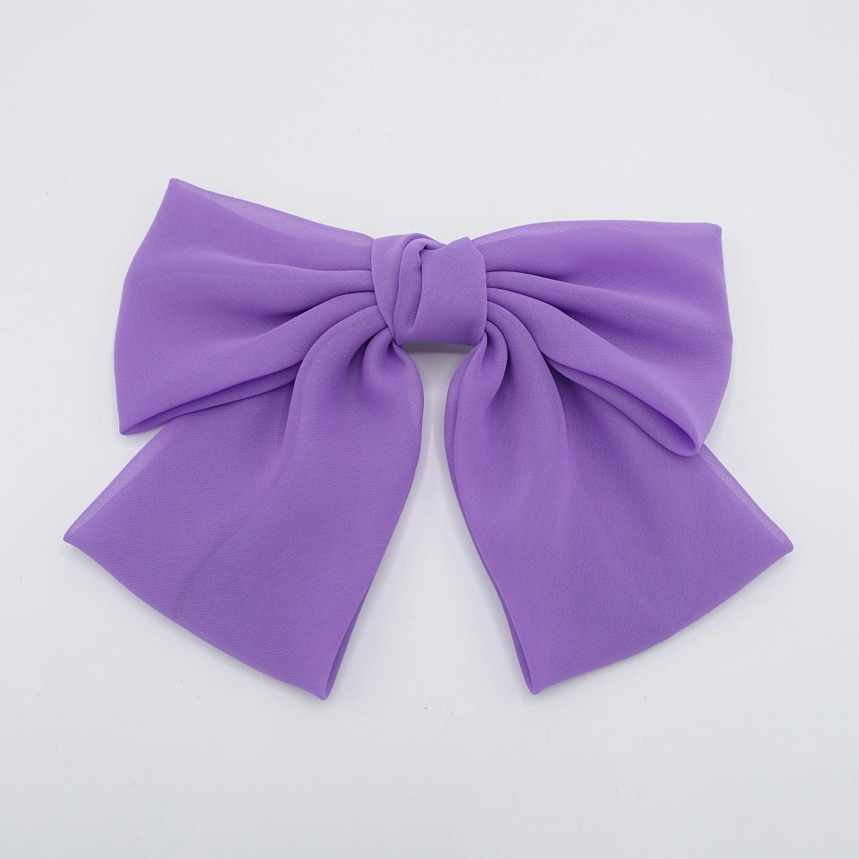 silky chiffon big K bow feminine hair accessory for women