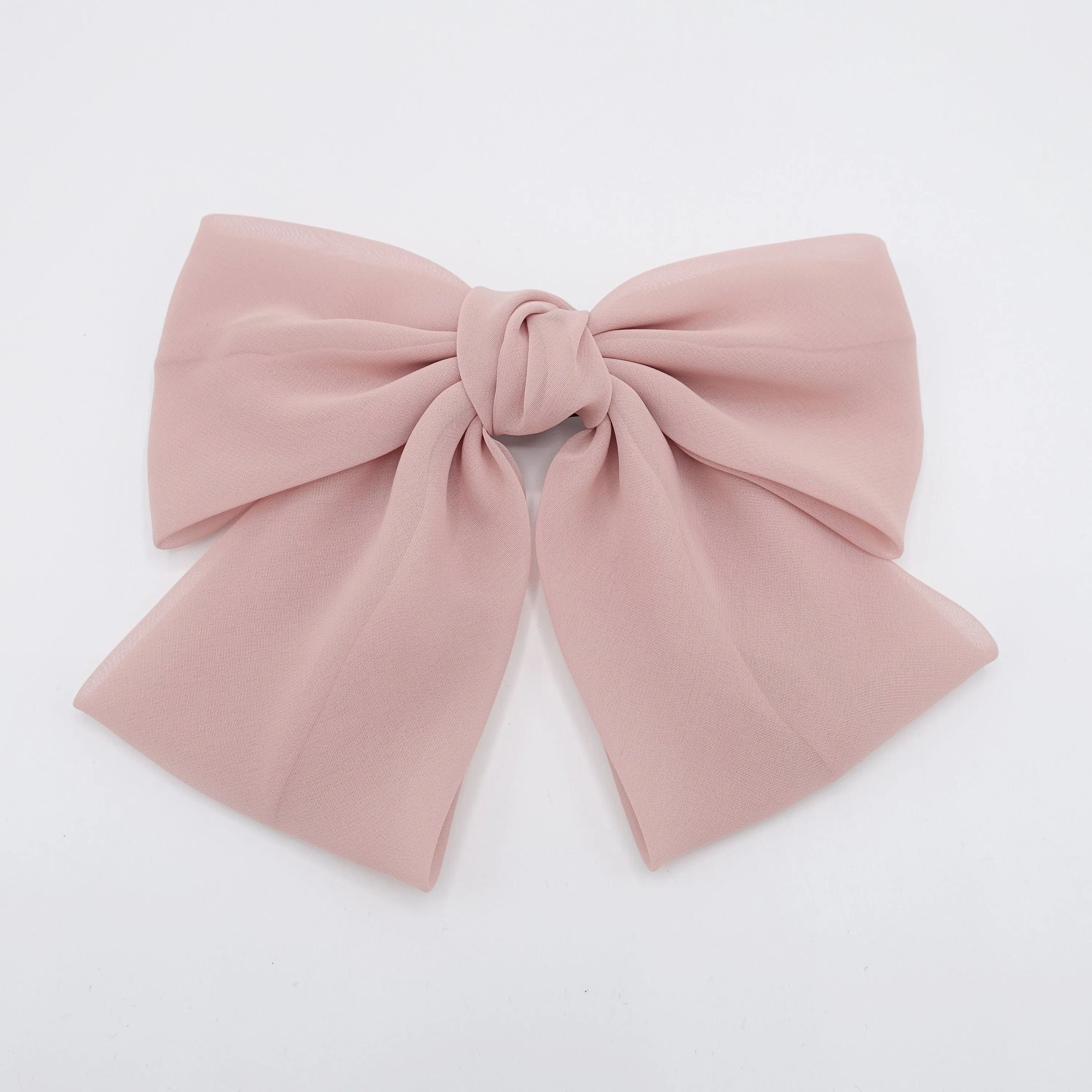 silky chiffon big K bow feminine hair accessory for women